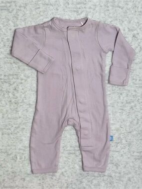 Simply Magnetic Me Lilac Footless Sleeper 0-3M Baby Girl Organic Cotton Solid